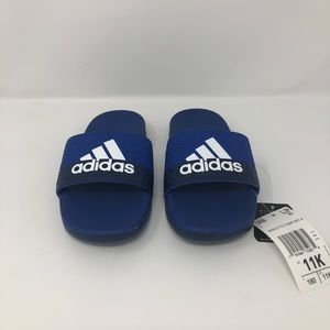 Kids Adidas Royal/Dark Blue Slides